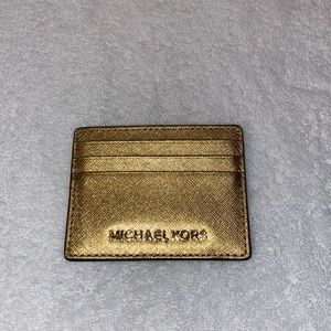 Gold Michael Kors wallet